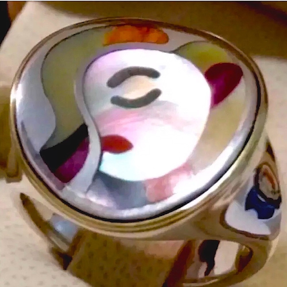 NEW Eric Grossbardt Genuine Solid 18k Gold & 925 Silver Museum Multi Gemstones